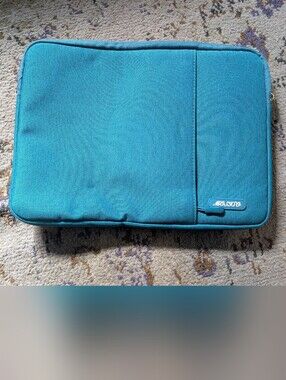 MOSISO Laptop Case 14x10 Inch With Outside Pocket Zip Closure In Blue‎